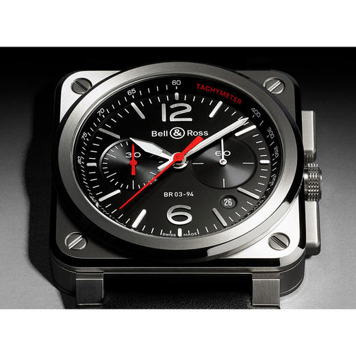 Bell & Ross 柏莱士 BR0394-BLC-ST/SCA 自动机械腕表 商品图1