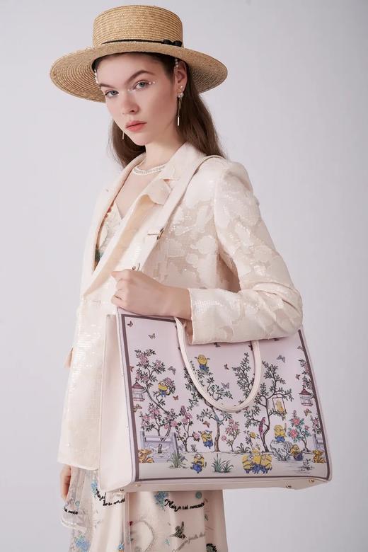 小黄人中国园林风托特包 商品图2