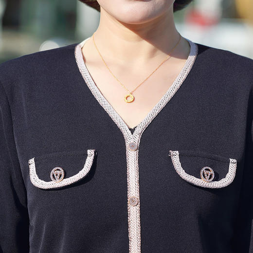 YCE A985-Y2221春装小衫洋气大码气质休闲套装 商品图3