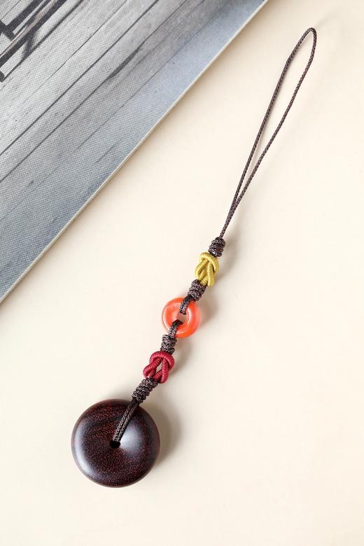 【青山特惠】小叶紫檀平安扣钥匙扣 吊坠s34 商品图2