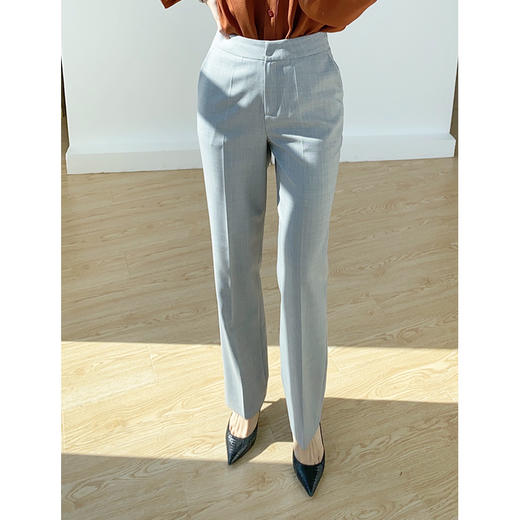 “新女绅士”通勤简约羊毛料西装西裤套装 商品图3