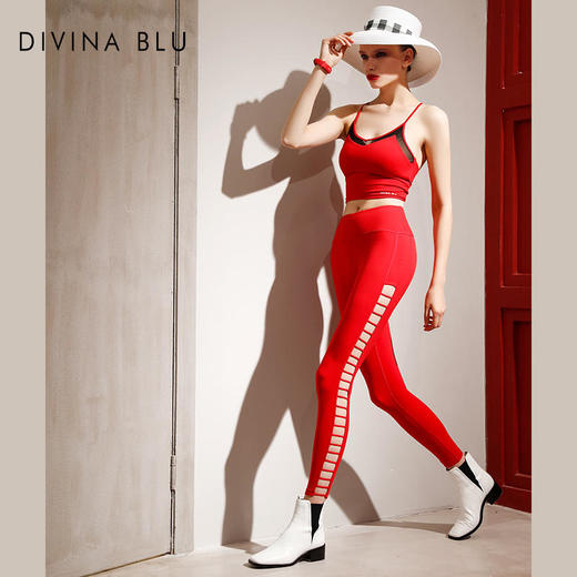 DIVINABLU|真裸感镂空设计|时尚个性塑性健身裤速干透气瑜伽裤西西里04 商品图3
