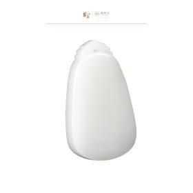 新疆国玉盟世玉和田玉白玉挂件-平安无事牌【带证书·顺丰物流】