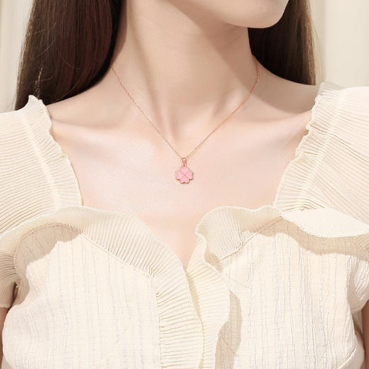 子佩集【温感四叶】S925银四叶草项链可变色【JHY-N000462M】 商品图2