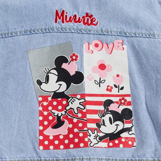 迪士尼春季新品米奇牛仔外套女宝印花上衣 商品图7