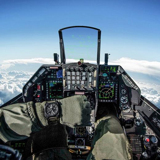 Bell & Ross 柏莱士 瑞士进口腕表经典方形陶瓷手表 BR0394-BL-CE 黑色 商品图4