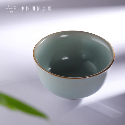 问鼎汝瓷复刻款天青花鼓碗 商品图1