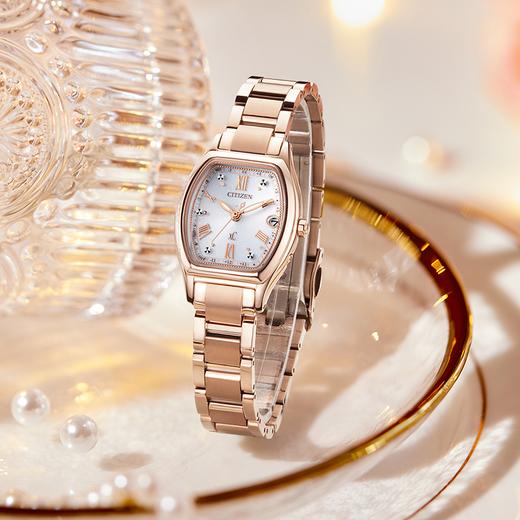 西铁城(citizen)光动能电波女表xC系列时尚舒博钛ES9354-69B 商品图8