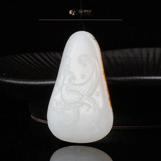 新疆国玉盟世玉和田玉羊脂玉挂件（灵凤）【带证书·顺丰物流】 商品图1