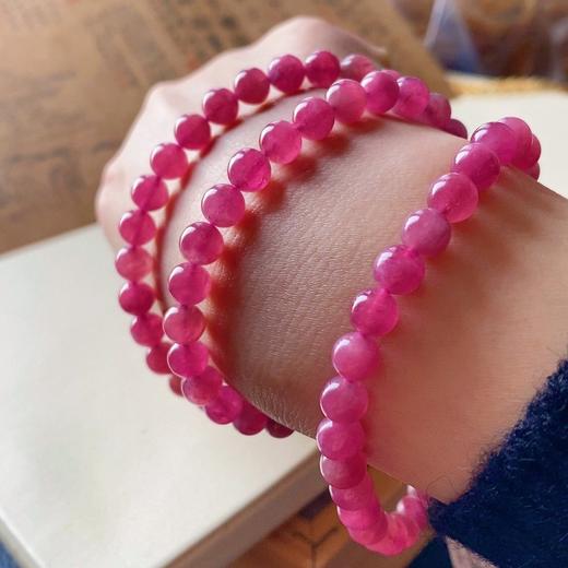 6.5mm 38.4克 天然红碧玺手链 商品图8