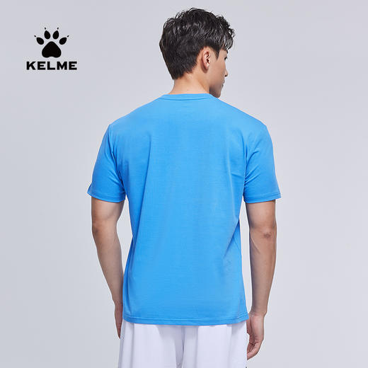 卡尔美足球新款短袖T恤男女圆领夏季透气休闲运动跑步单上衣 商品图2