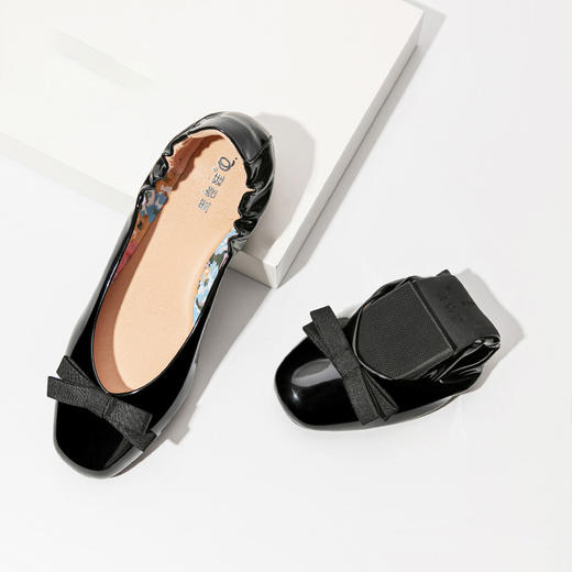 【平底百搭 防滑透气 舒适软底 新款单鞋尖款浅口】蛋卷鞋 商品图4