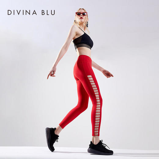 DIVINABLU|真裸感镂空设计|时尚个性塑性健身裤速干透气瑜伽裤西西里04 商品图6