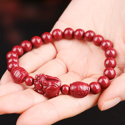 紫金朱砂龟壳貔貅手链 商品图3