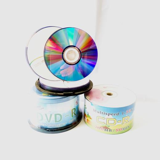 DVD-R光盘4.7GB/CD-R光盘700MB空白碟片刻录盘1张 商品图0