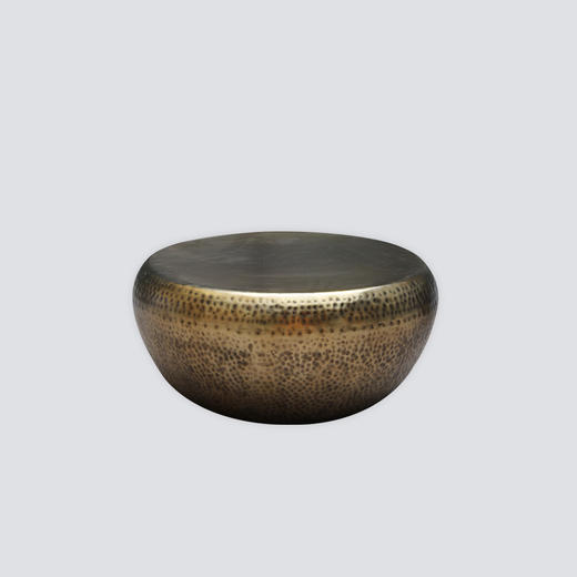 NS家居nsfurniture印度进口锤纹茶几NSCT-AHDR2-CT36AB*Antique Brass 商品图0