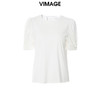 VIMAGE纬漫纪夏季新款泡泡袖修身短袖小上衣女T恤V1702305 商品缩略图5
