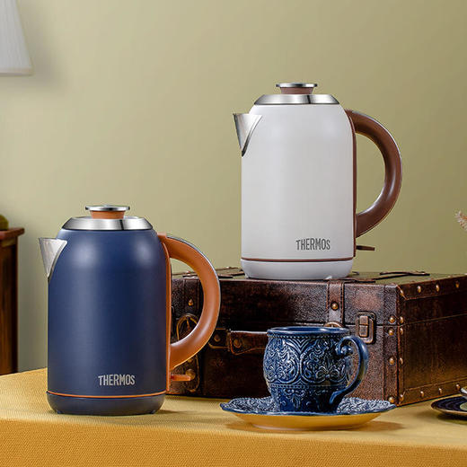 【新品上新】膳魔师家用电热水壶1.7L大容量不锈钢水壶复古系列【XPQ】 商品图0