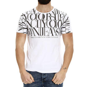 AJ 春夏新款 正面双色字母 圆领短袖T恤 Z-8673