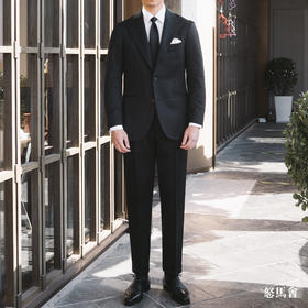 Vitale Barberis Canonico Perennial Super 110’s 澳洲美丽诺羊毛黑色全麻衬套装