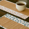 双色小叶手工竹制茶席垫茶旗 商品缩略图0