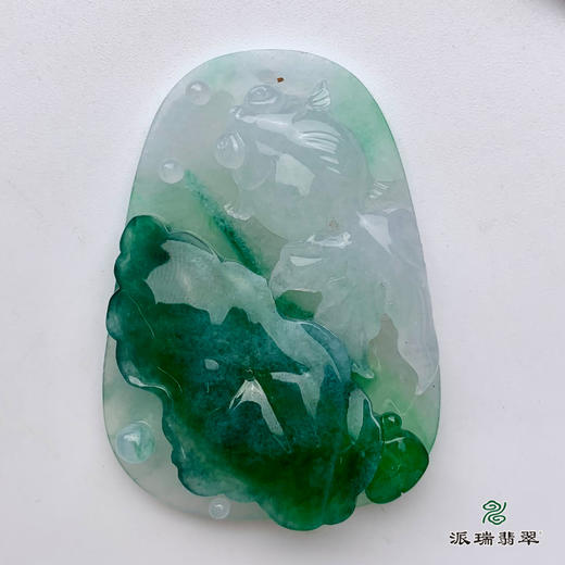 派瑞翡翠 翡翠挂件 糯冰种 飘翠 商品图4