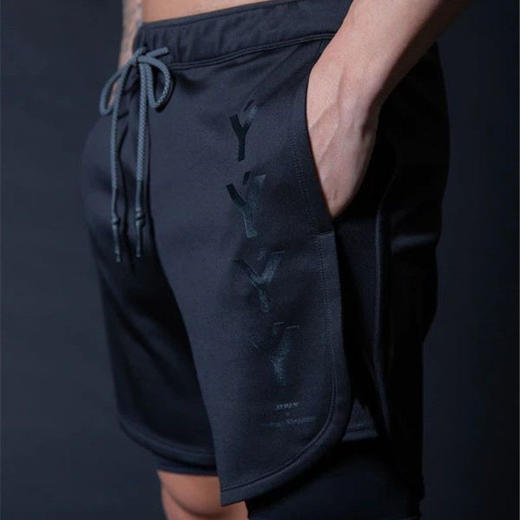 运动短裤男夏跑步弹力训练透气速干网眼篮球裤防走光双层健身短裤djh24 商品图5