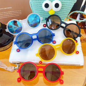 韩版儿童圆框偏光太阳镜（3-6岁） 潮流时尚遮阳