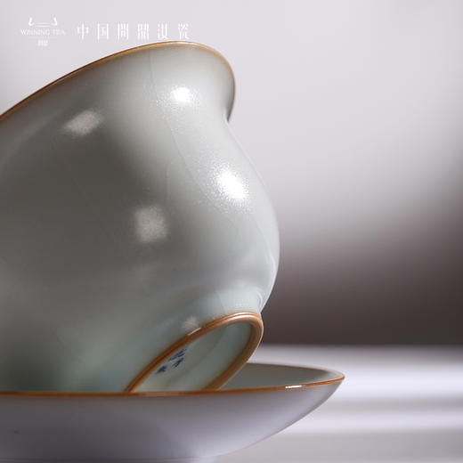 问鼎汝瓷复刻款月白正德盖碗小（缺货） 商品图2