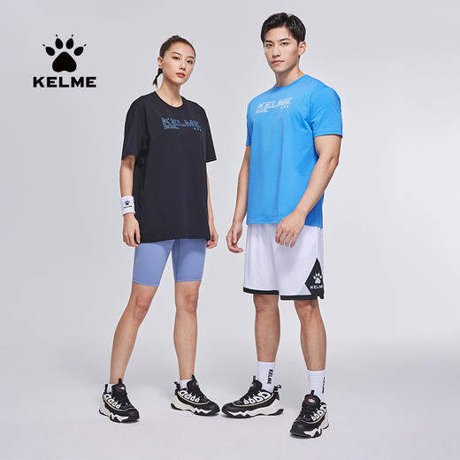 卡尔美足球新款短袖T恤男女圆领夏季透气休闲运动跑步单上衣 商品图4