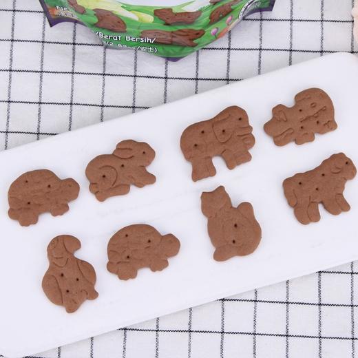 进口麦比客ZOOFINO动物形卡通饼干80g巧克力奶酪牛奶味宝宝零食 商品图2