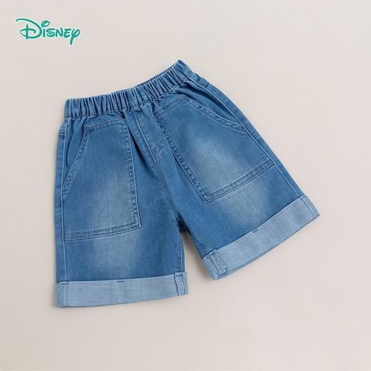 迪士尼夏季新品男童短裤休闲风牛仔五分裤 商品图3