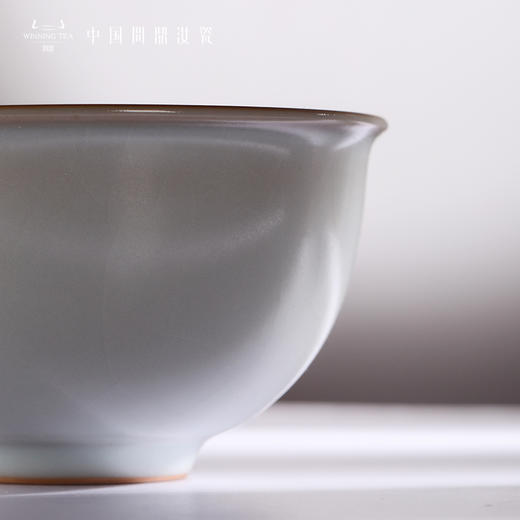 问鼎汝瓷复刻款月白花鼓碗 商品图2