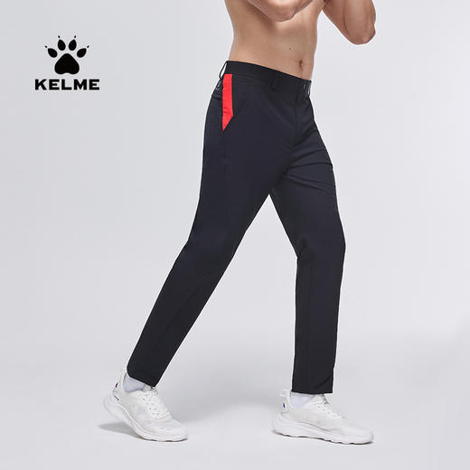 卡尔美男士运动裤梭织直筒长裤新款透气休闲跑步健身训练裤 商品图1