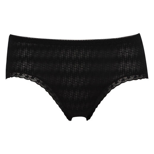 都市丽人时尚系列薄透丝滑蕾丝三角中叉女士内裤LK231N 商品图2