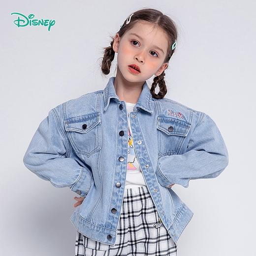 迪士尼春季新品米奇牛仔外套女宝印花上衣 商品图1