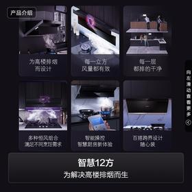 卡萨帝（Casarte）（509523
）侧吸式抽油烟机 920Pa大风压 智慧12立方 烟灶联动 家用油烟机CXW-219-CK16DGUD
