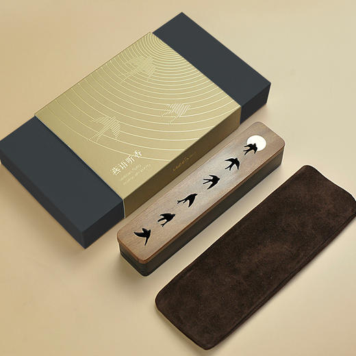 燕语听香便携线香盒禅意香熏炉卧香炉 商品图0