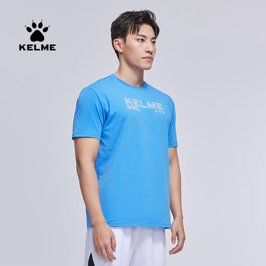 卡尔美足球新款短袖T恤男女圆领夏季透气休闲运动跑步单上衣 商品图1