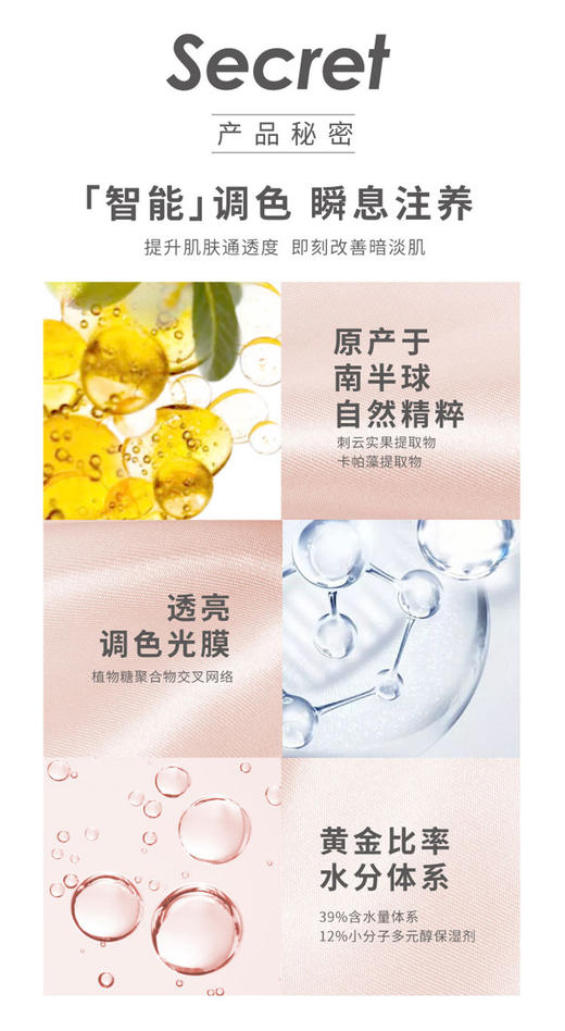 玛丽黛佳丝光调色隔离妆前乳霜保湿打底提亮改善暗黄泛红肌肤控油 商品图6