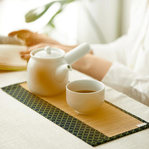 凌云纹竹制茶席垫日式桌旗 商品图2