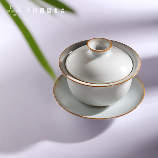 问鼎汝瓷复刻款月白正德盖碗小（缺货） 商品图1