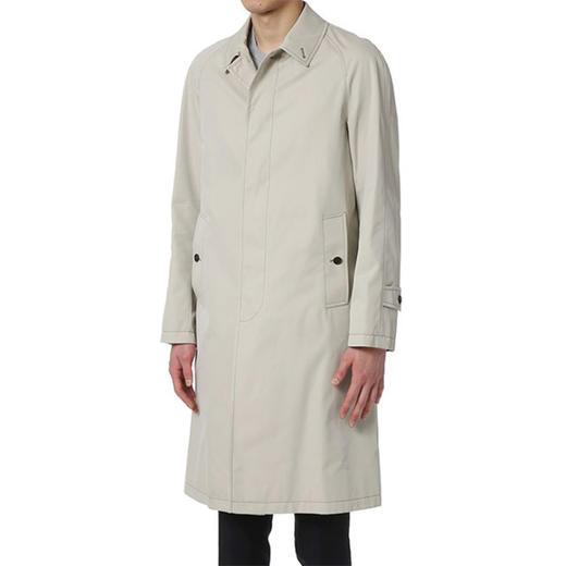 BURBERRY 巴宝莉 男士长款棉质华达呢汽车大衣 米色 4034669 25010 商品图0