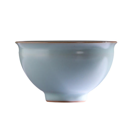 问鼎汝瓷复刻款天青折口碗 商品图4