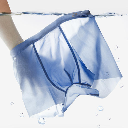 【4条装—冰丝男士平角内裤裤】冰丝男士内裤、无痕薄款透气、平角四角内裤 商品图2