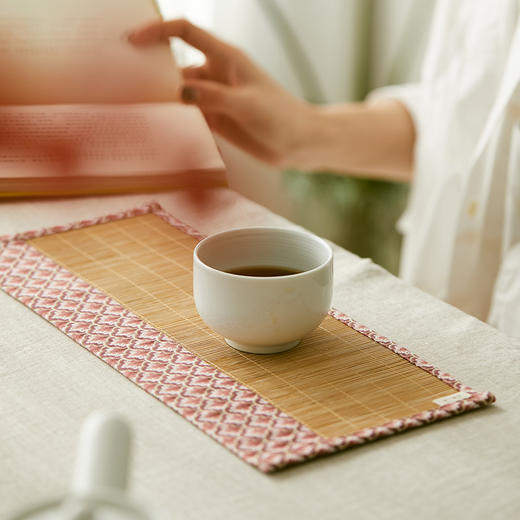 菱云纹竹制茶垫日式茶旗隔热垫 商品图3
