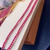 6.5mm 38.4克 天然红碧玺手链 商品缩略图6