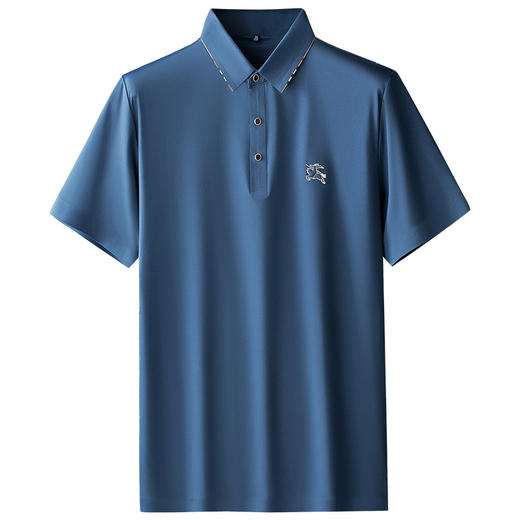 男士POLO衫无痕短袖T恤中年爸爸装商务休闲免烫翻领上衣夏装   MD-82112* 商品图6