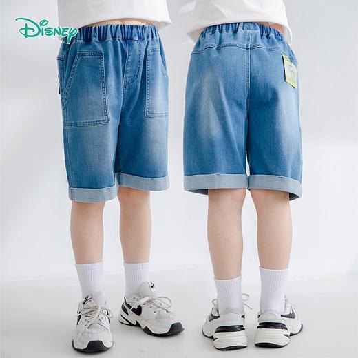 迪士尼夏季新品男童短裤休闲风牛仔五分裤 商品图2