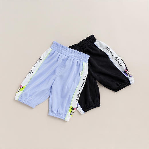 迪士尼夏季新品男女童米妮七分裤休闲短裤 商品图1